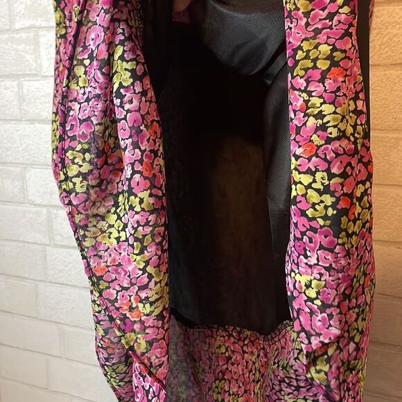 A Wild Thyme Size 14 VTG Y2K 90’s Chic floral short sleeve dress with a vibrant - Picture 9 of 12